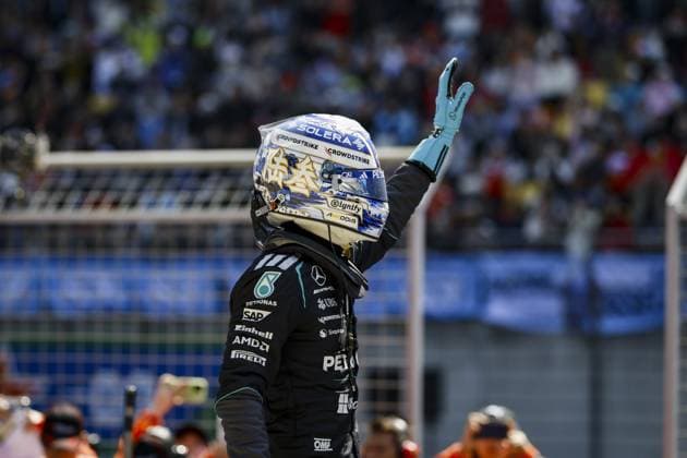 SHANGHAI - George Russell (Mercedes-AMG PETRONAS Formula One Team) after the sprint race at the Shanghai International Circuit in the run-up to the Chinese Grand Prix. SANDER KONING ANP xVIxANPxSportx xxANPxIVx 553272942 originalFilename: 553272942.jpg