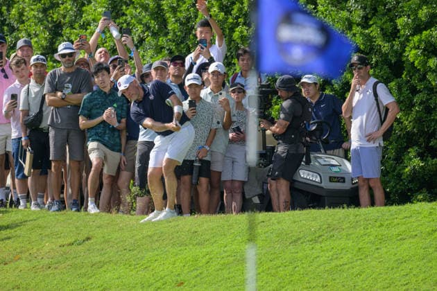 March 14, 2026, Singapore, Ingapore, Singapore: Englands, Lee WESTWOOD takes a drop following a ball on the path incident. LIV Golf Round 3 Singapore Singapore Singapore - ZUMAr144 20260314_zap_r144_027 Copyright: xJaynexRussellx