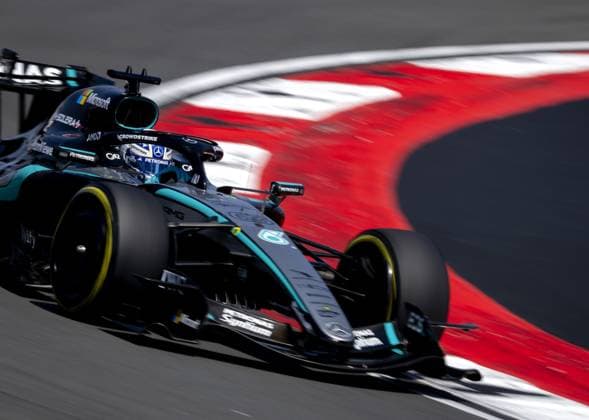 SHANGHAI - George Russell (Mercedes) during the sprint race at the Shanghai International Circuit ahead of the Chinese Grand Prix. SANDER KONING ANP xVIxANPxSportx xxANPxIVx 553274422 originalFilename: 553274422.jpg
