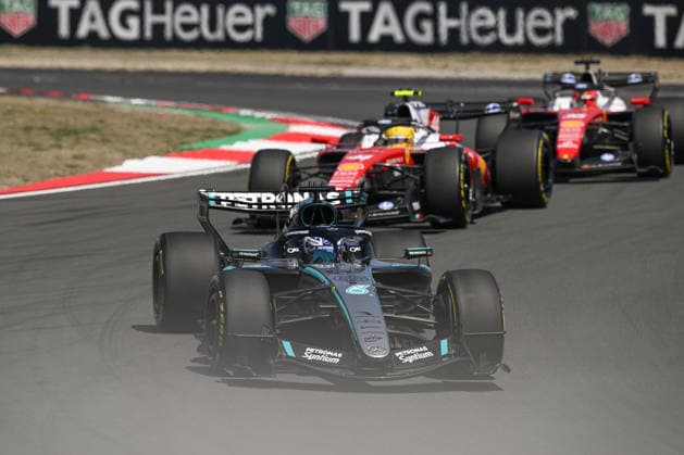 F1 Chinese Grand Prix 2026 - Sprint Race SHANGHAI, CHINA - MARCH 14: George Russell of Mercedes-AMG Petronas Formula One Team drives his W17 during the Sprint Race at the 2026 Chinese Grand Prix, at the Shanghai International Circuit, in Shanghai, China, on March 14, 2026. Shanghai China  Copyright: xArturxWidakx originalFilename:widak-f1chines260314_npHKt.jpg