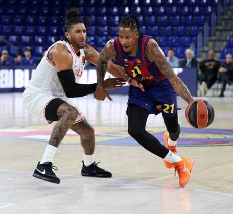 March 13, 2026, Sabadell, Barcelona, Spain: Barcelona Spain 13.03.2026 Will Clyburn ( FC Barcelona, Barca and Ish Wainright (Hapoel Ibi Tel Aviv) battle for the ball during the Basketball Euroleague match between FC Barcelona and Hapoel Ibi Tel Aviv at Palau Blaugrana on13 March 2026 in Barcelona. Basketball Euroleague: FC Barcelona 75-80 Hapoel Ibi Tel Aviv  - ZUMAu50_ 20260313_zsp_u50_028 Copyright: xXavixUrgelesx