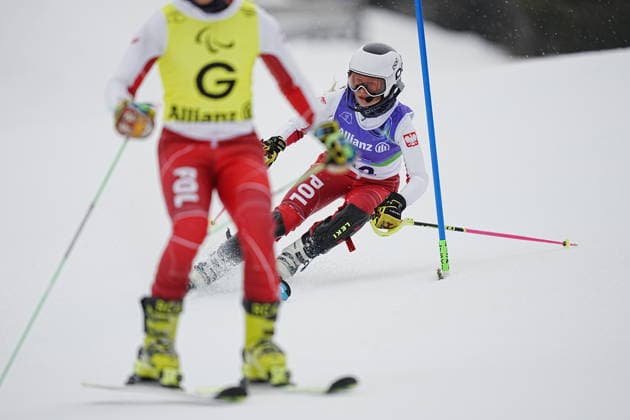 CORTINA, ITALY 20260314 Italy s Martina Vozza during Saturday s slalom (women, visually impaired) in the Paralympics at Tofane Alpine Skiiing Center, Cortina. *** The image is included in the SPORTS PACKAGE. For others PAYMENT IMAGE *** CORTINA ITALY x9200x *** CORTINA, ITALY 20260314 Italy s Martina Vozza during Saturday s slalom women, visually impaired in the Paralympics at Tofane Alpine Skiiing Center, Cortina The image is included in the SPORTS PACKAGE For others PAYMENT IMAGE CORTINA ITALY x9200x  Copyright: xBjörnxLarssonxRosvall TTx PARALYMPICS 2026 LADIES SLALOM