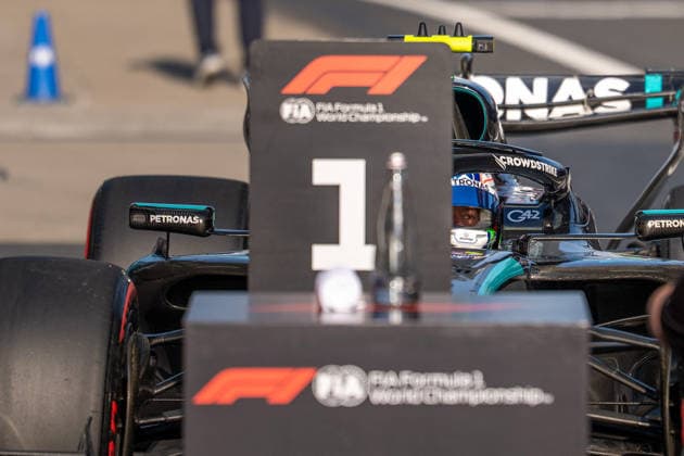Shanghai Formula 1 Chinese Grand Prix - Qualification ANDREA KIMI ANTONELLI (ITA) of Mercedes-AMG PETRONAS Formula One Team 12 after becoming the youngest Pole Sitter in Formula1 history on Saturday during the 2026 Formula 1 Heineken Chinese Grand Prix at the Shanghai Audi International Circuit on March 14, 2026. Photo by Antoine Lapeyre ABACAPRESS.COM Shanghai China  Copyright: xLapeyrexAntoine ABACAx