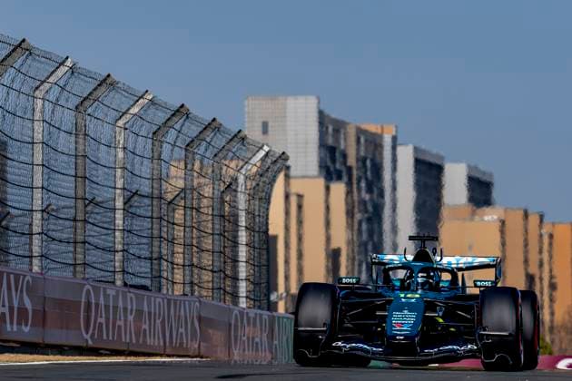 SHANGHAI - Formula 1 driver Lance Stroll of Aston Martin Aramco Formula 1 Team during the Formula 1 China Shanghai qualifying at the Shanghai International Circuit on March 14, 2025 in Shanghai, China. (Photo by DeFodi Images) -