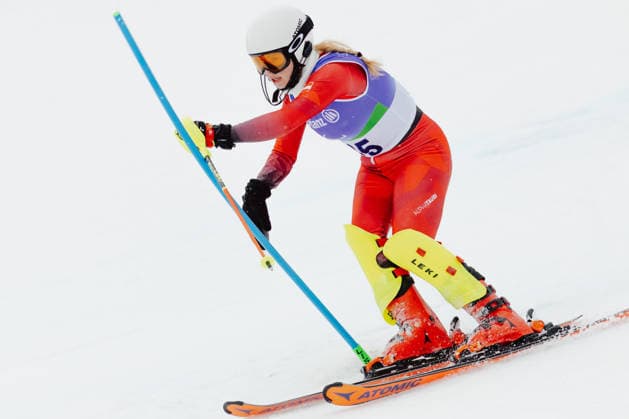 PARALYMPICS - Winter Paralympics Milano Cortina 2026 CORTINA D AMPEZZO,ITALY,14.MAR.26 - PARALYMPICS, ALPINE SKIING - Paralympic Winter games, Winterspiele,Spiele, Summer games Milano Cortina 2026, slalom, women. Image shows Laura Streng (AUT).  GEPAxpictures xMatthiasxTrinkl