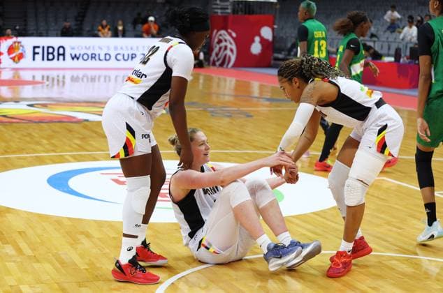 Belgium s Emma Meesseman pictured during a basket game between Belgium s national team, Nationalteam Belgian Cats and Mali, in Wuhan, China, on Saturday 14 March 2026, the third game (out of 5) of the qualifications phase for the World Cup Basket tournament. NIKOLAxKRSTIC  x167430128x