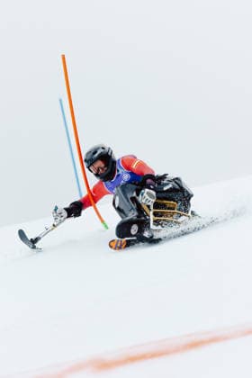PARALYMPICS - Winter Paralympics Milano Cortina 2026 CORTINA D AMPEZZO,ITALY,14.MAR.26 - PARALYMPICS, ALPINE SKIING - Paralympic Winter games, Winterspiele,Spiele, Summer games Milano Cortina 2026, slalom, women. Image shows Christina Obwexer (AUT).  GEPAxpictures xMaticxKlansek
