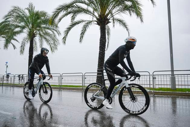 Paris Nice 2026 Stage 7 AURON, FRANCE - MARCH 14 : Girmay Biniam (ERI) of NSN Cycling Team before the start of the race during stage 7 of the 84th edition of Paris - Nice an UCI World Tour 2.UWT cycling road race stage for Men Elite of 138.7 km with start in Nice and finish in Auron on March 14, 2026 in Auron, France, 14 03 2026 ( Motordriver Guy De Vuyst - Auron France  Copyright: xNicoxVereeckenx