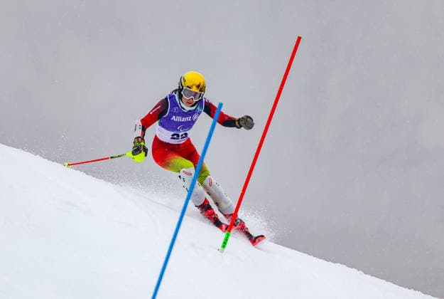 Milano Cortina 2026 Paralympic Winter games, Winterspiele,Spiele, Summer games - Para Alpine Skiing Anna-Marie Rieder von Team Deutschland beim Para Alpine Skiing Slalom der Frauen bei Milano Cortina 2026 Paralympic Winter Games am 14.03.2026 *** Milano Cortina 2026 Paralympic Winter Games Para Alpine Skiing Anna Marie Rieder from Team Germany in the womens Para Alpine Skiing Slalom at Milano Cortina 2026 Paralympic Winter Games on 14 03 2026 Copyright: xBEAUTIFULxSPORTS MarcusxHartmannx
