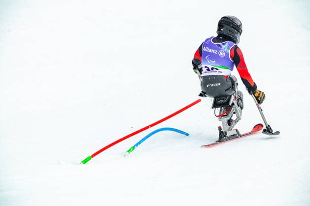 Milano Cortina 2026 Paralympic Winter games, Winterspiele,Spiele, Summer games - Para Alpine Skiing Anna-Lena Forster von Team Deutschland beim Para Alpine Skiing Slalom der Frauen bei Milano Cortina 2026 Paralympic Winter Games am 14.03.2026 *** Milano Cortina 2026 Paralympic Winter Games Para Alpine Skiing Anna Lena Forster from Team Germany in the womens Para Alpine Skiing Slalom at Milano Cortina 2026 Paralympic Winter Games on 14 03 2026 Copyright: xBEAUTIFULxSPORTS MarcusxHartmannx