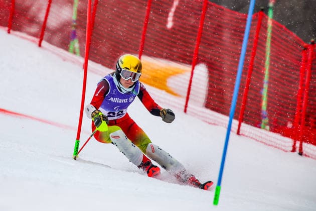 Milano Cortina 2026 Paralympic Winter games, Winterspiele,Spiele, Summer games - Para Alpine Skiing Anna-Marie Rieder von Team Deutschland beim Para Alpine Skiing Slalom der Frauen bei Milano Cortina 2026 Paralympic Winter Games am 14.03.2026 *** Milano Cortina 2026 Paralympic Winter Games Para Alpine Skiing Anna Marie Rieder from Team Germany in the womens Para Alpine Skiing Slalom at Milano Cortina 2026 Paralympic Winter Games on 14 03 2026 Copyright: xBEAUTIFULxSPORTS MarcusxHartmannx