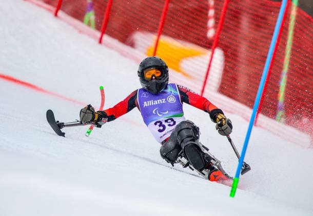 Milano Cortina 2026 Paralympic Winter games, Winterspiele,Spiele, Summer games - Para Alpine Skiing Anna-Lena Forster von Team Deutschland beim Para Alpine Skiing Slalom der Frauen bei Milano Cortina 2026 Paralympic Winter Games am 14.03.2026 *** Milano Cortina 2026 Paralympic Winter Games Para Alpine Skiing Anna Lena Forster from Team Germany in the womens Para Alpine Skiing Slalom at Milano Cortina 2026 Paralympic Winter Games on 14 03 2026 Copyright: xBEAUTIFULxSPORTS MarcusxHartmannx