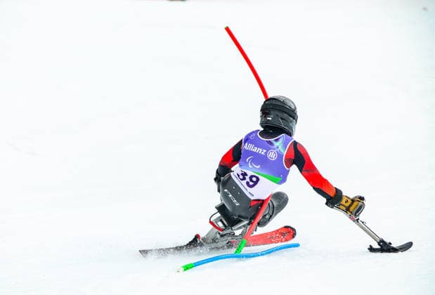 Milano Cortina 2026 Paralympic Winter games, Winterspiele,Spiele, Summer games - Para Alpine Skiing Anna-Lena Forster von Team Deutschland beim Para Alpine Skiing Slalom der Frauen bei Milano Cortina 2026 Paralympic Winter Games am 14.03.2026 *** Milano Cortina 2026 Paralympic Winter Games Para Alpine Skiing Anna Lena Forster from Team Germany in the womens Para Alpine Skiing Slalom at Milano Cortina 2026 Paralympic Winter Games on 14 03 2026 Copyright: xBEAUTIFULxSPORTS MarcusxHartmannx