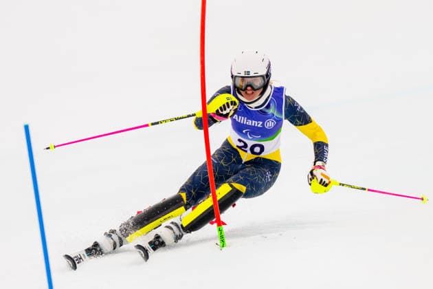 CORTINA, ITALIEN 20260314 Ebba Arsjö, Sverige, under första aket av lördagens slalom (damer staende) i Paralympics i Tofane Alpine Skiiing Center, Cortina. CORTINA ITALIEN 2026 x10500x *** CORTINA, ITALY 20260314 Ebba Arsjö, Sweden, during the first run of Saturdays womens slalom at the Paralympics in Tofane Alpine Skiing Center, Cortina CORTINA ITALY 2026 x10500x  Copyright: xMagnusxLejhall ParasportxSverige xTTx PARALYMPICS 2026 CURLING