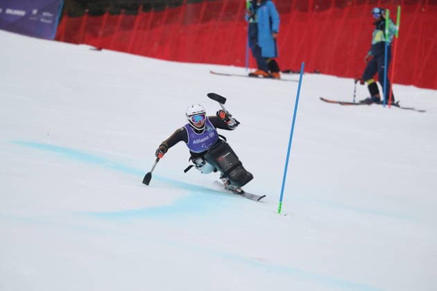 March 14, 2026, Milan, Lombardy, Italy: Nette Kiviranta of Finland in Paralympic Ã’Sit SkiO competition at Cortina de Ampezzo. Milan Italy - ZUMAg209 20260314_oly_g209_070 Copyright: xJonxGaedex