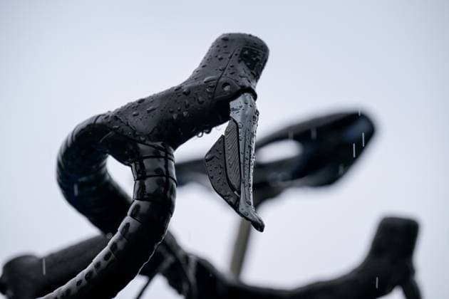 Picture shows the extreme rain conditions pictured before the start of the seventh stage of the 84th edition of the Paris-Nice cycling race, from Nice to Isola (120,4 km), on Saturday 14 March 2026. DAVIDxPINTENS  x167433087x