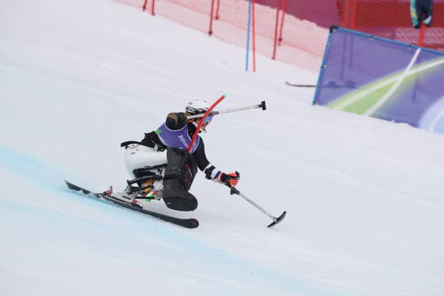 March 14, 2026, Milan, Lombardy, Italy: Nette Kiviranta of Finland in Paralympic Ã’Sit SkiO competition at Cortina de Ampezzo. Milan Italy - ZUMAg209 20260314_oly_g209_109 Copyright: xJonxGaedex