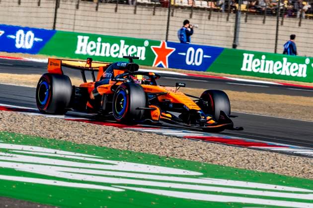 SHANGHAI - Formula 1 driver Oscar Piastri of McLaren Mastercard Formula 1 Team during the Formula 1 China Shanghai qualifying at the Shanghai International Circuit on March 14, 2025 in Shanghai, China. (Photo by DeFodi Images) -