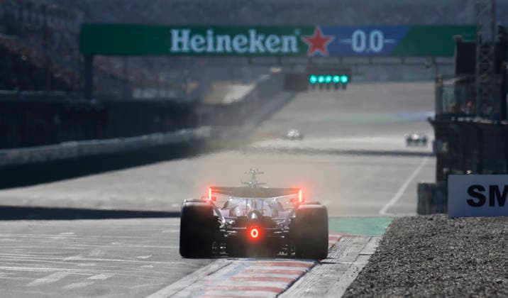 CHINA-MOTORSPORTS F1-SHANGHAI The driver sped towards the line during Qualifying in the F1 Chinese Grand Prix at Shanghai International Circuit, Shanghai, China, March 14, 2026. NEXPHER Peter Li SHANGHAI
