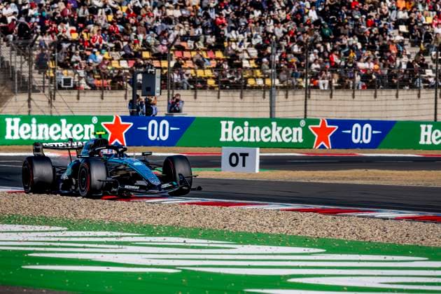 SHANGHAI - Formula 1 driver Kimi Antonelli of Mercedes AMG-Petronas Formula One Team during the Formula 1 China Shanghai qualifying at the Shanghai International Circuit on March 14, 2025 in Shanghai, China. (Photo by DeFodi Images) -
