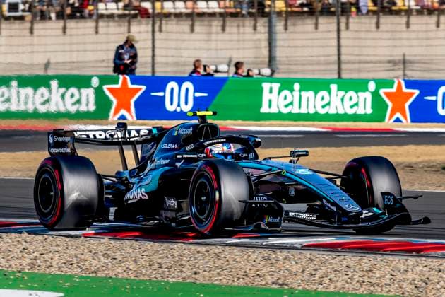 SHANGHAI - Formula 1 driver Kimi Antonelli of Mercedes AMG-Petronas Formula One Team during the Formula 1 China Shanghai qualifying at the Shanghai International Circuit on March 14, 2025 in Shanghai, China. (Photo by DeFodi Images) -