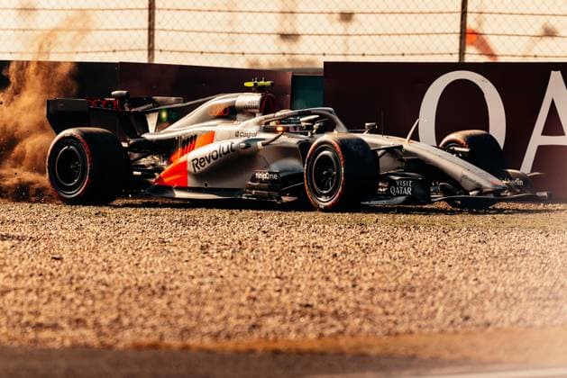 Formula 1 ChineseGrand Prix 2026 Gabriel Bortoleto (Revolut Audi F1 Team, 05) in the gravel during qualifying at the Chinese GP 2026 14 03 2026
