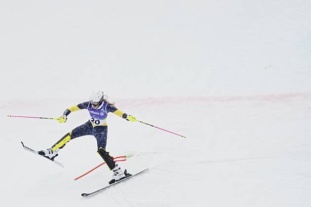 CORTINA, ITALY 20260314 Ebba Arsjö, Sweden, skied in the second run of Saturday s slalom (women s standing) in the Paralympics at Tofane Alpine Skiiing Center, Cortina. *** The image is included in the SPORTS PACKAGE. For others PAYMENT IMAGE *** CORTINA ITALY x9200x *** CORTINA, ITALY 20260314 Ebba Arsjö, Sweden, skied in the second run of Saturday s slalom women s standing in the Paralympics at Tofane Alpine Skiiing Center, Cortina The image is included in the SPORTS PACKAGE For others PAYMENT IMAGE CORTINA ITALY x9200x  Copyright: xBjörnxLarssonxRosvall TTx PARALYMPICS 2026 LADIES SLALOM