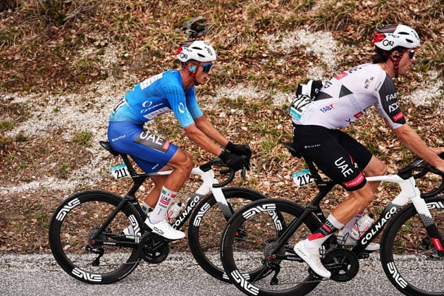 Del Toro Romero Isaac Of Uae Team Emirates Xrg during the 188-kilometer Stage 6 of the Tirreno-Adriatico cycling race from San Severino Marche to Camerino - Italy - Saturday, March 14, 2026. - cycling.  Copyright: xMarcoxAlpozzi LaPressex
