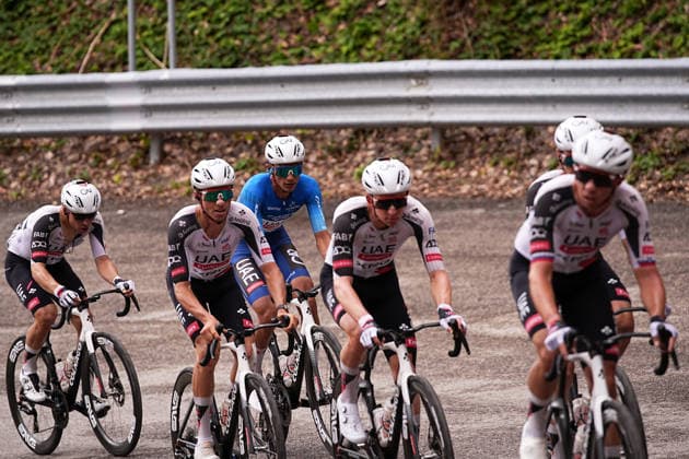 Del Toro Romero Isaac Of Uae Team Emirates Xrg during the 188-kilometer Stage 6 of the Tirreno-Adriatico cycling race from San Severino Marche to Camerino - Italy - Saturday, March 14, 2026. - cycling.  Copyright: xMarcoxAlpozzi LaPressex