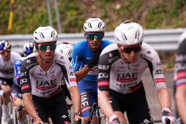 Del Toro Romero Isaac Of Uae Team Emirates Xrg during the 188-kilometer Stage 6 of the Tirreno-Adriatico cycling race from San Severino Marche to Camerino - Italy - Saturday, March 14, 2026. - cycling.  Copyright: xMarcoxAlpozzi LaPressex