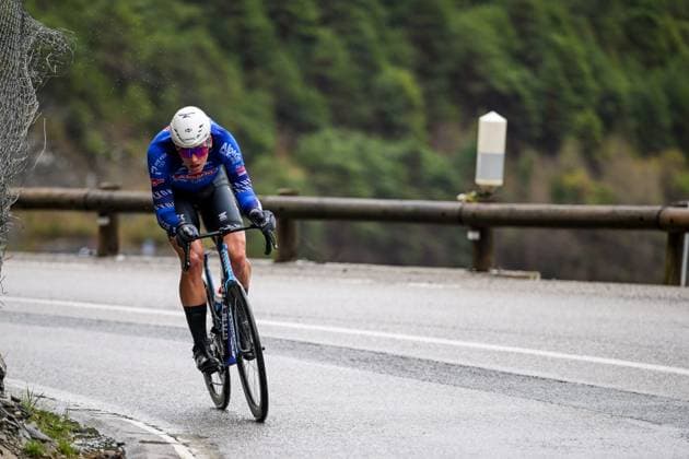 Dutch Tim Marsman of Alpecin-Premier Tech pictured in action during the seventh stage of 84th edition of the Paris-Nice cycling race, from Nice to Isola (120,4 km), on Saturday 14 March 2026. DAVIDxPINTENS  x167443812x