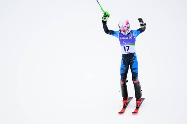 260314 Varvara Voronchikhina of Russia celebrates in the women™s para alpine skiing slalom during day 8 of the Milano Cortina 2026 Winter Paralympic Games on March 14, 2026 in Cortina. Photo: Maxim Thore BILDBYRAN kod MT MT1026 alpint alpine skiing paralympic games paralympics paralympiska spel paralympiske leker vinter-paralympics winter paralympics milano cortina 2026 milano cortina 2026 winter paralympic games 8 bbeng slalom ryssland russia *** 260314 Varvara Voronchikhina of Russia celebrates in the women™s para alpine skiing slalom during day 8 of the Milano Cortina 2026 Winter Paralympic Games on March 14, 2026 in Cortina Photo Maxim Thore BILDBYRAN code MT MT1026 alpint alpine skiing paralympic games paralympiska spel paralympiske leker vinter paralympics winter paralympics milano cortina 2026 milano cortina 2026 winter paralympic games 8 bbeng slalom ryssland russia  Copyright: MAXIMxTHORE BB260314MT045