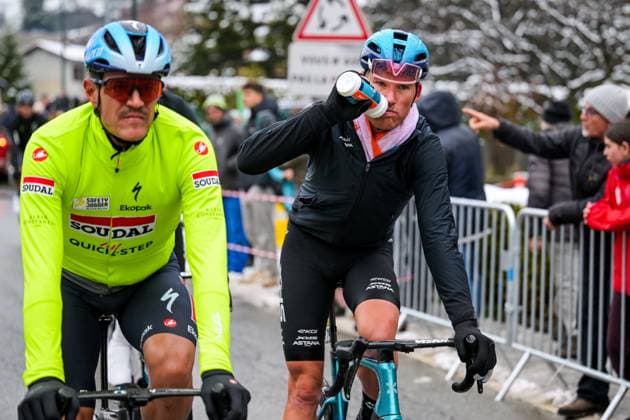 Belgian Jasper Stuyven of Soudal Quick-Step pictured after the seventh stage of 84th edition of the Paris-Nice cycling race, from Nice to Isola (120,4 km), on Saturday 14 March 2026. DAVIDxPINTENS  x167447797x