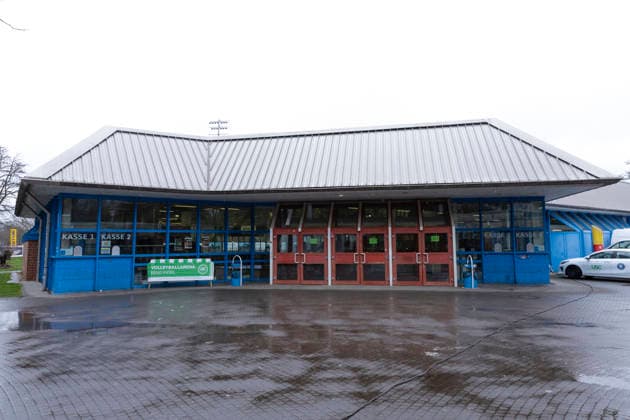 1. Volleyball Bundesliga Frauen: USC Münster vs. Schwarz-Weiss Erfurt; Münster; 14.03.2026 Eingang Berg Fidel Sporthalle in Münster 1. Volleyball Bundesliga Frauen: USC Münster vs. Schwarz-Weiss Erfurt; Sporthalle Berg Fidel; 14.03.2026 Copyright: xBEAUTIFULxSPORTS Duehringx