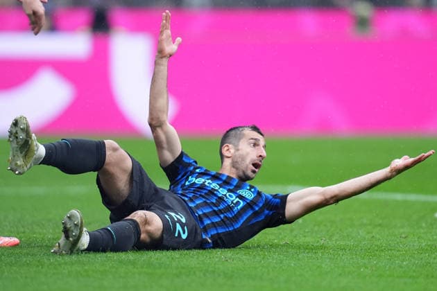 Inter Milan s Henrikh Mkhitaryan during the Serie A soccer match between Inter and Atalanta at the San Siro Stadium in Milan , north Italy - Saturday , March 14 , 2026. - Soccer .  Copyright: xSpada LaPressex