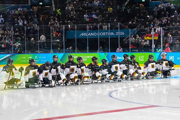 Para Ice hockey, Eishockey - Millano Cortina 2026 Winter Paralympics: Day 8 Para Ice Hockey - Milano Cortina 2026 Winter Paralympics: Day 8 MILANO SANTAGIULIA ICE HOCKEY ARENA MILANO, ITALY - MARCH 14: Classification Game 5th place Italy- Germany (Photo by RALF KUCKUCK) Copyright 2026 Ralf Kuckuck