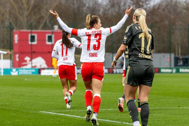 Deutschland, Google Pixel Frauen-Bundesliga, Saison 2025 2026, 20. Spieltag, Trainingszentrum Cottaweg, RB Leipzig vs 1.FC Union Berlin, Starke Sandra (RB Leipzig, 13) Copyright: xMichellexLukax