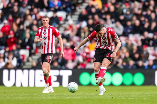Sunderland v Brighton & Hove Albion, Premier League Granit Xhaka of Sunderland passes the ball during the Sunderland v Brighton & Hove Albion Premier League match at the Stadium of Light, Sunderland, England on 14 March 2026 Credit: Richard Bierton Every Second Media Editorial use only. All images are copyright Every Second Media Limited. No images may be reproduced without prior permission. All rights reserved. Premier League and Football League images are subject to licensing agreements with Football DataCo Limited. see https: www.football-dataco.com Copyright: xIMAGO EveryxSecondxMediax ESM-1858-0032 RichardxBiertonx xEveryxSecondxMediax
