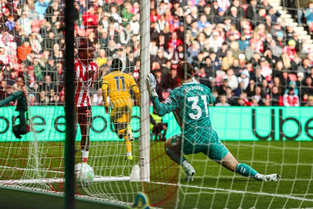 Sunderland v Brighton & Hove Albion, Premier League Yankuba Minteh of Brighton & Hove Albion celebrates his goal to make it 0-1 during the Sunderland v Brighton & Hove Albion Premier League match at the Stadium of Light, Sunderland, England on 14 March 2026 Credit: Richard Bierton Every Second Media Editorial use only. All images are copyright Every Second Media Limited. No images may be reproduced without prior permission. All rights reserved. Premier League and Football League images are subject to licensing agreements with Football DataCo Limited. see https: www.football-dataco.com Copyright: xIMAGO EveryxSecondxMediax ESM-1858-0037 RichardxBiertonx xEveryxSecondxMediax