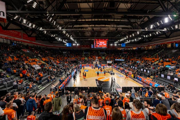 easyCredit BBL: Ratiopharm Ulm vs. Science City Jena ; 14.03.2026 Ulm, GERMANY - 14. März 2026: Die Ratiopharm Arena vor dem Spiel zwischen der Ratiopharm Ulm und den Science City Jena am 24. Spieltag der easyCredit BBL in der ratiopharm Arena Ulm Copyright: xBEAUTIFULxSPORTS Steinx