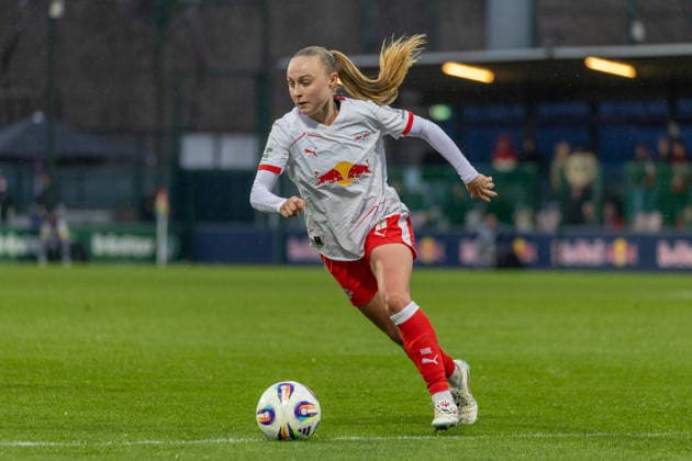 Deutschland, Google Pixel Frauen-Bundesliga, Saison 2025 2026, 20. Spieltag, Trainingszentrum Cottaweg, RB Leipzig vs 1.FC Union Berlin, Joly Lou-Ann (RB Leipzig, 6) Copyright: xMichellexLukax