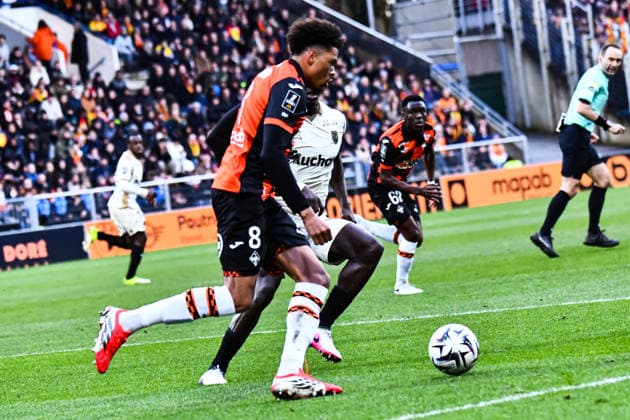 FOOTBALL : FC Lorient vs RC Lens - Ligue 1 - JournÃ e 26 - 14 03 2026 Noah Cadiou (FC Lorient) LorientFrance  Copyright: xBaptistexAutissierx