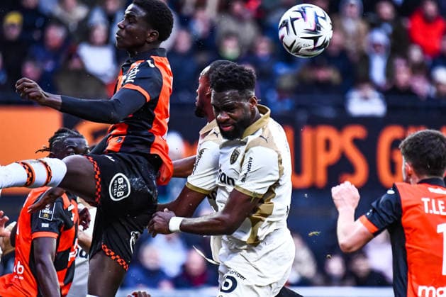 FOOTBALL : FC Lorient vs RC Lens - Ligue 1 - JournÃ e 26 - 14 03 2026 Odsonne Edouard (RC Lens) LorientFrance  Copyright: xBaptistexAutissierx