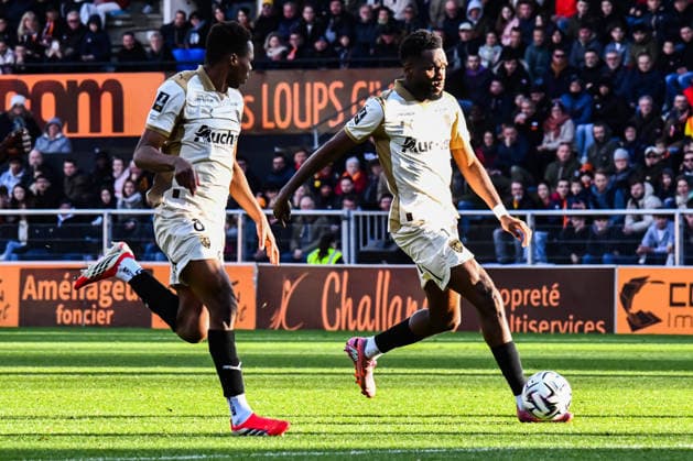 FOOTBALL : FC Lorient vs RC Lens - Ligue 1 - JournÃ e 26 - 14 03 2026 Odsonne Edouard (RC Lens) LorientFrance  Copyright: xBaptistexAutissierx