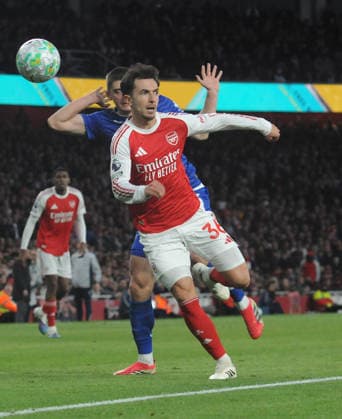 Football - 2025 2026 Premier League - Arsenal vs. Everton - The Emirates Stadium - Saturday 14th March 2026 Martin Zubimendi of Arsenal 
