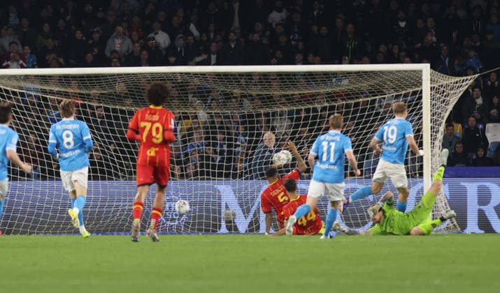 March 14, 2026, Napoli, Campania, ITALIA: Goal the Rasmus Hojlund of SSC Napoli During the 2025 26 Italian Serie A football match between SSC Napoli and Lecce on March 14, 2026, at the Diego Armando Maradona Stadium in Naples...Pictured: Serie A Football Match - 2025 26 Napoli Vs. Lecce  - ZUMAs236 20260314_aap_s236_049 Copyright: xFabioxSassox