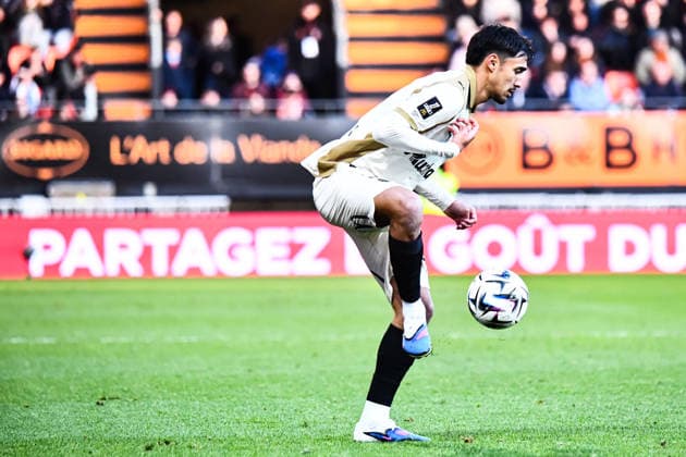 FOOTBALL : FC Lorient vs RC Lens - Ligue 1 - JournÃ e 26 - 14 03 2026 Erawan Garnier (RC Lens) LorientFrance  Copyright: xBaptistexAutissierx