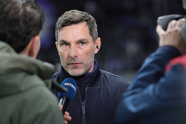 BERLIN, DEUTSCHLAND - MARCH 14: Trainer Coach Stefan Leitl (Hertha BSC), during the match in the 2. German Bundesliga: Hertha BSC - VfL Bochum at Olympiastadion on matchday 26 on March 14, 2026 in Berlin, Deutschland. DFB regulations prohibit any use of photographs as image sequences and or quasi video. Berlin Deutschland Copyright: xO.Franke,xSportblen.dex