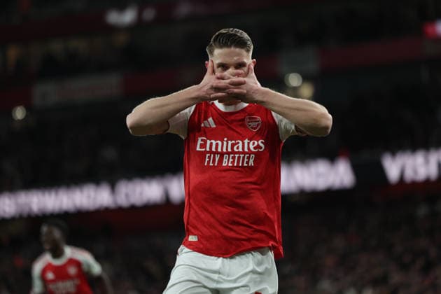 Arsenal v Everton, Premier League Arsenal forward Viktor Gyokeres celebrates after scoring his team™s first goal 1-0 during the Arsenal v Everton Premier League match at the Emirates Stadium, London, England on 14 March 2026 Credit: Sally Rawlins Every Second Media Editorial use only. All images are copyright Every Second Media Limited. No images may be reproduced without prior permission. All rights reserved. Premier League and Football League images are subject to licensing agreements with Football DataCo Limited. see https: www.football-dataco.com Copyright: xIMAGO EveryxSecondxMediax ESM-1857-0019 SallyxRawlinsx xEveryxSecondxMediax