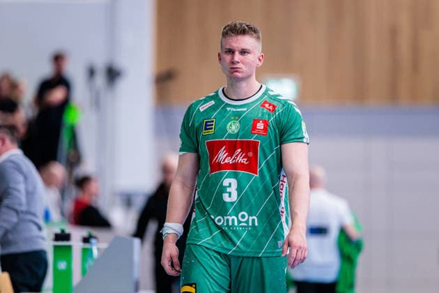Enttaeuschung nach 31:33 Niederlage, Daniel Astrup Pedersen (GWD Minden, 03) GER, GWD Minden vs. HSG Wetzlar, Handball, 1. Bundesliga, 25. Spieltag, Spielzeit 2025 2026, 14.03.2026 GER, GWD Minden vs. HSG Wetzlar, Handball, 1. Bundesliga, 25. Spieltag, Spielzeit 2025 2026, 14.03.2026 Minden Copyright: xEibner-Pressefoto JanxRollingerx EP_JSK